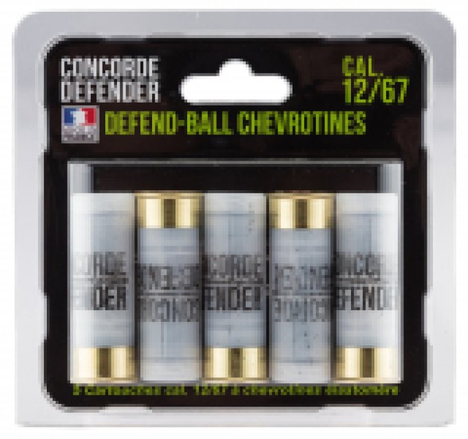 Cartouches chevrotine defend-balle Elastomere Cal. 12/67