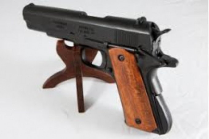 Réplique Pistolet Mod 45 /1911 Noir plaquette Bois