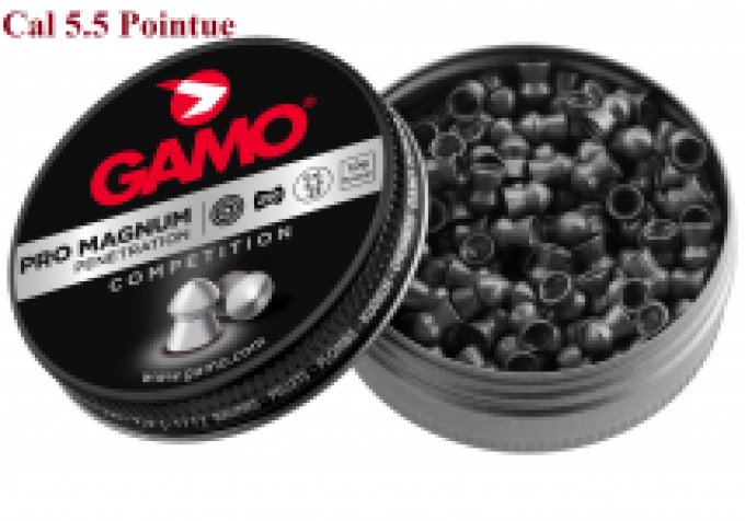 Plombs Gamo « Tête POINTUE » Cal 5.5 mm Boite de 250