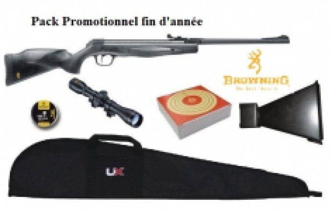 Pack Carabine à Plombs BROWNING  X - BLADE II Cal 4.5 mm - de 20 Joules