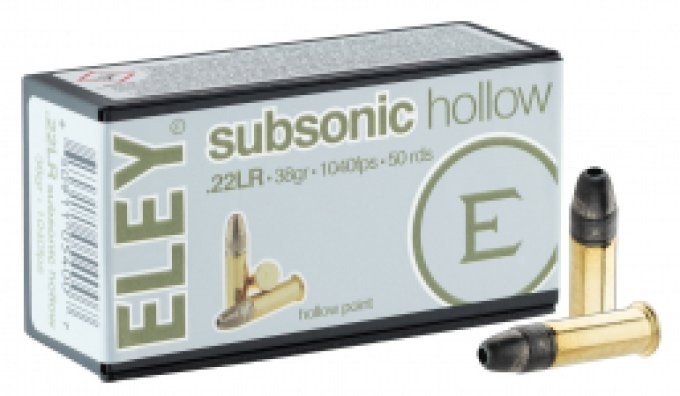 Cartouches 22LR ELEY Subsonic  boite de 50