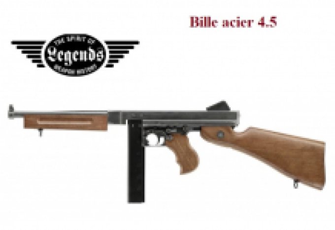 Pistolet Legends M1A1 Bronze Thomson 1940 Fulle auto 4.5 Bille Acier