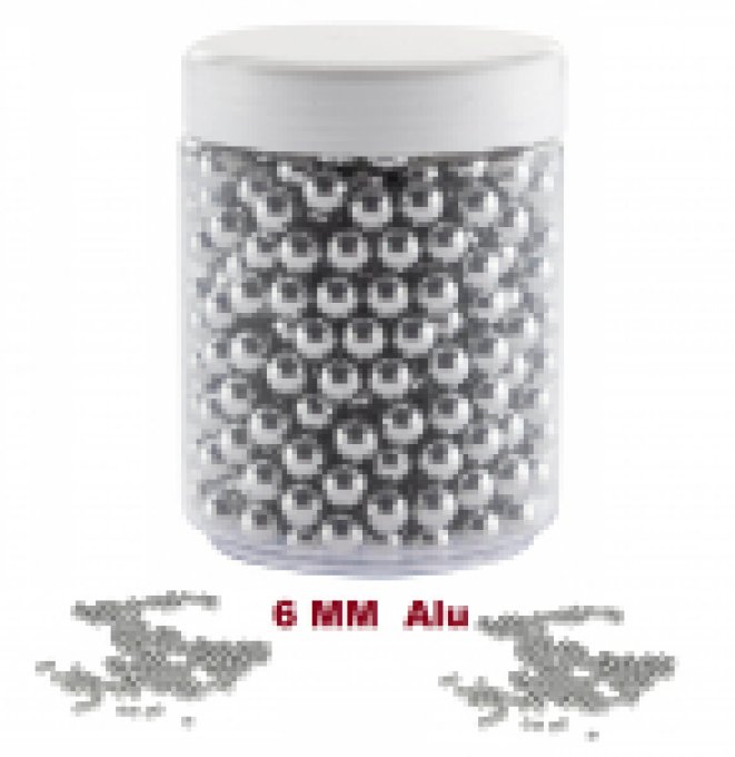 Biberon de 500 BILLES ALUMINIUM de Cal. 6 mm