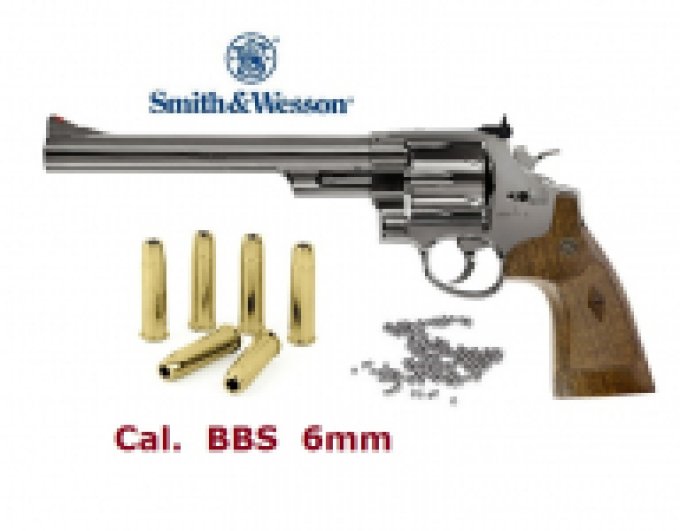 Revolver S & W « Mod 29 8 3/8 »  Finition NICKELEE