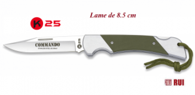 Couteau Pliant R25 Mod. Commando lame de 8.5